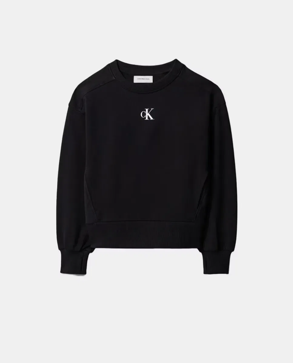 Детская толстовка для девочек хлопковая Calvin Klein, Negro — фото 4