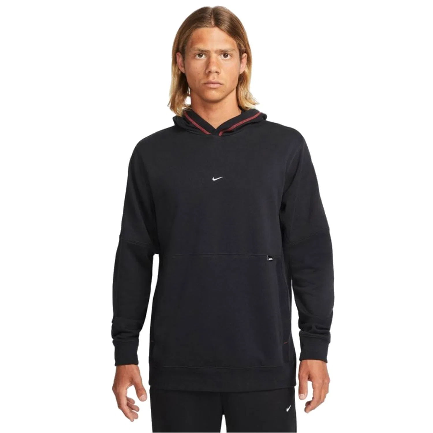 Мужское худи из флиса F.C. Nike, Schwarz Rot