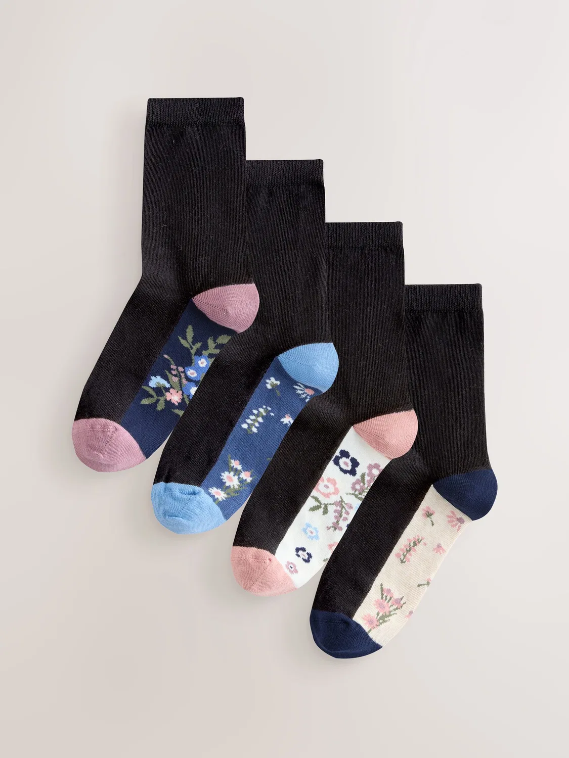 Носки с принтом, 4 пары Next, Floral Print