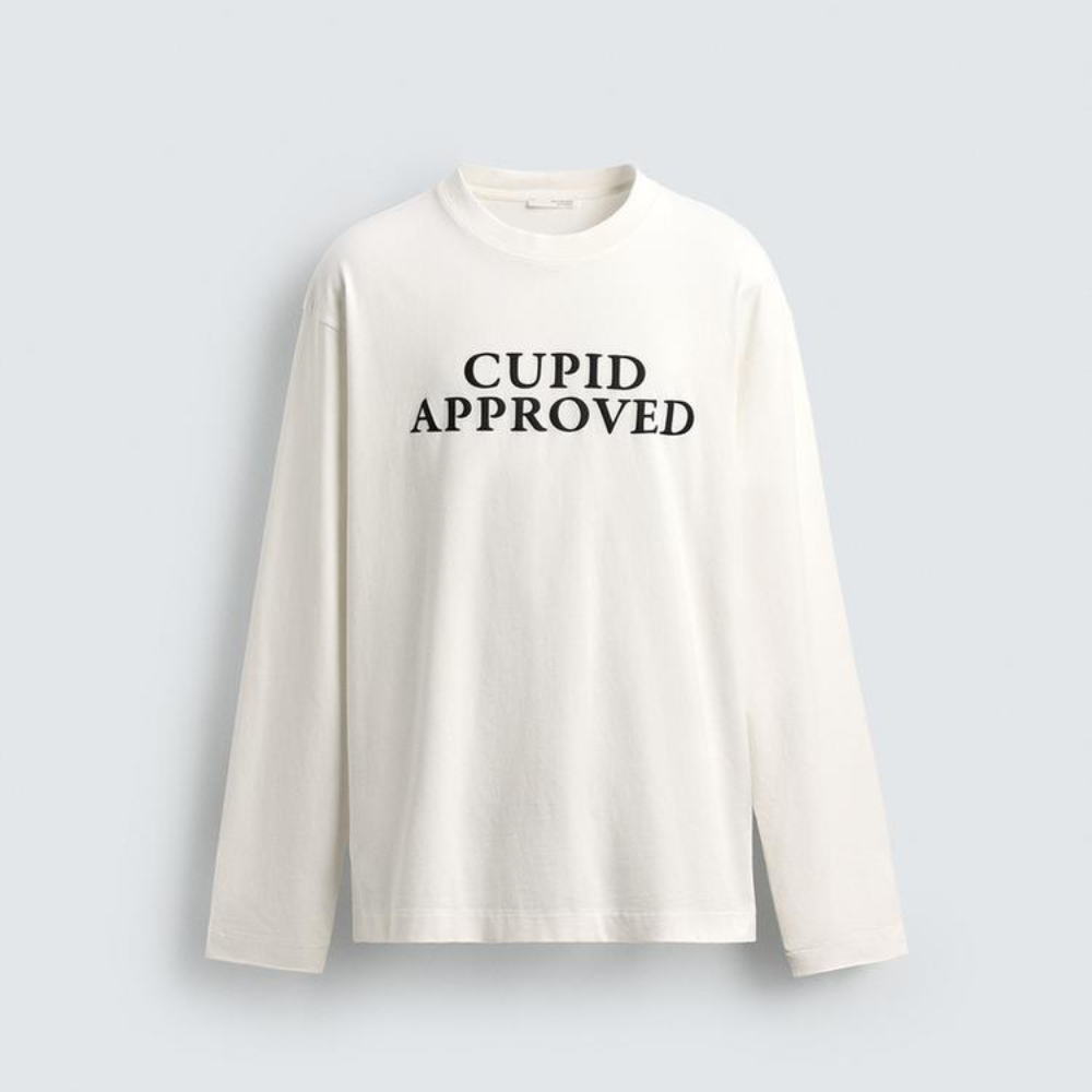 

Футболка Zara Cupid Slogan, белый