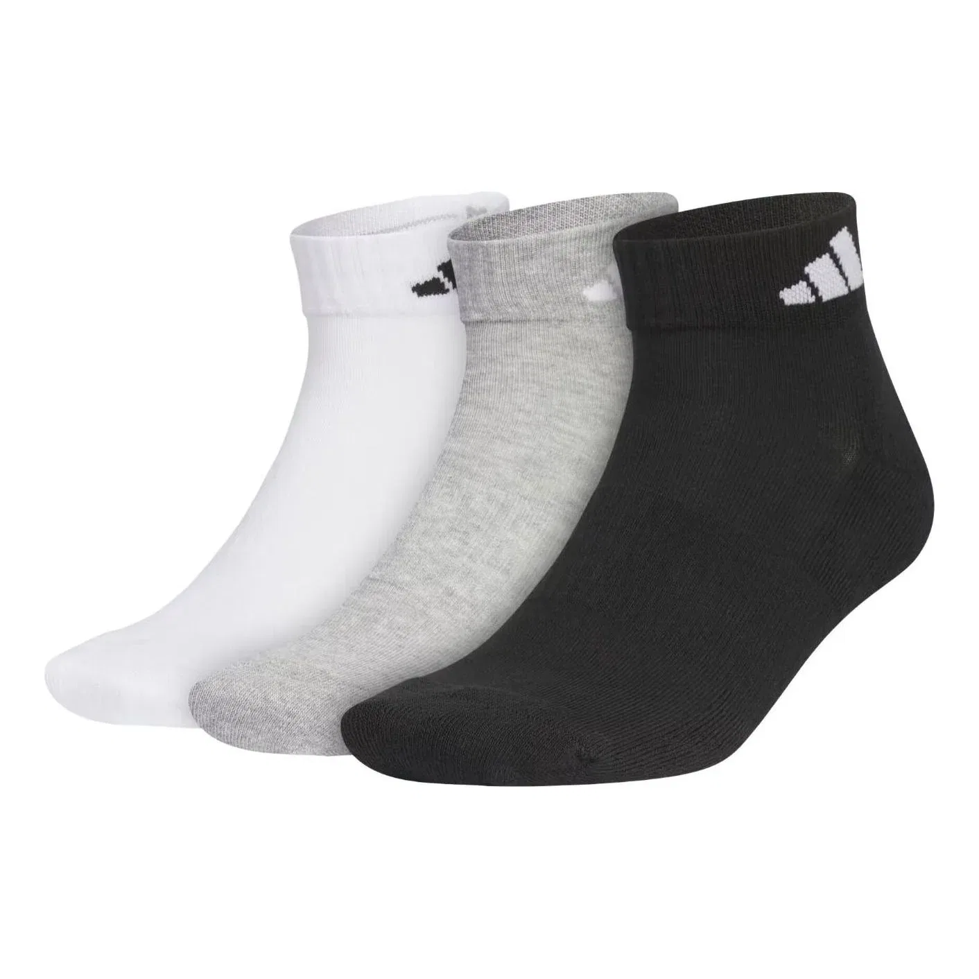 Носки Cushioned Sportswear Ankle Socks 3 Pair Pack 'White Medium Grey Heather Black' adidas, White / Medium Grey Heather / Black