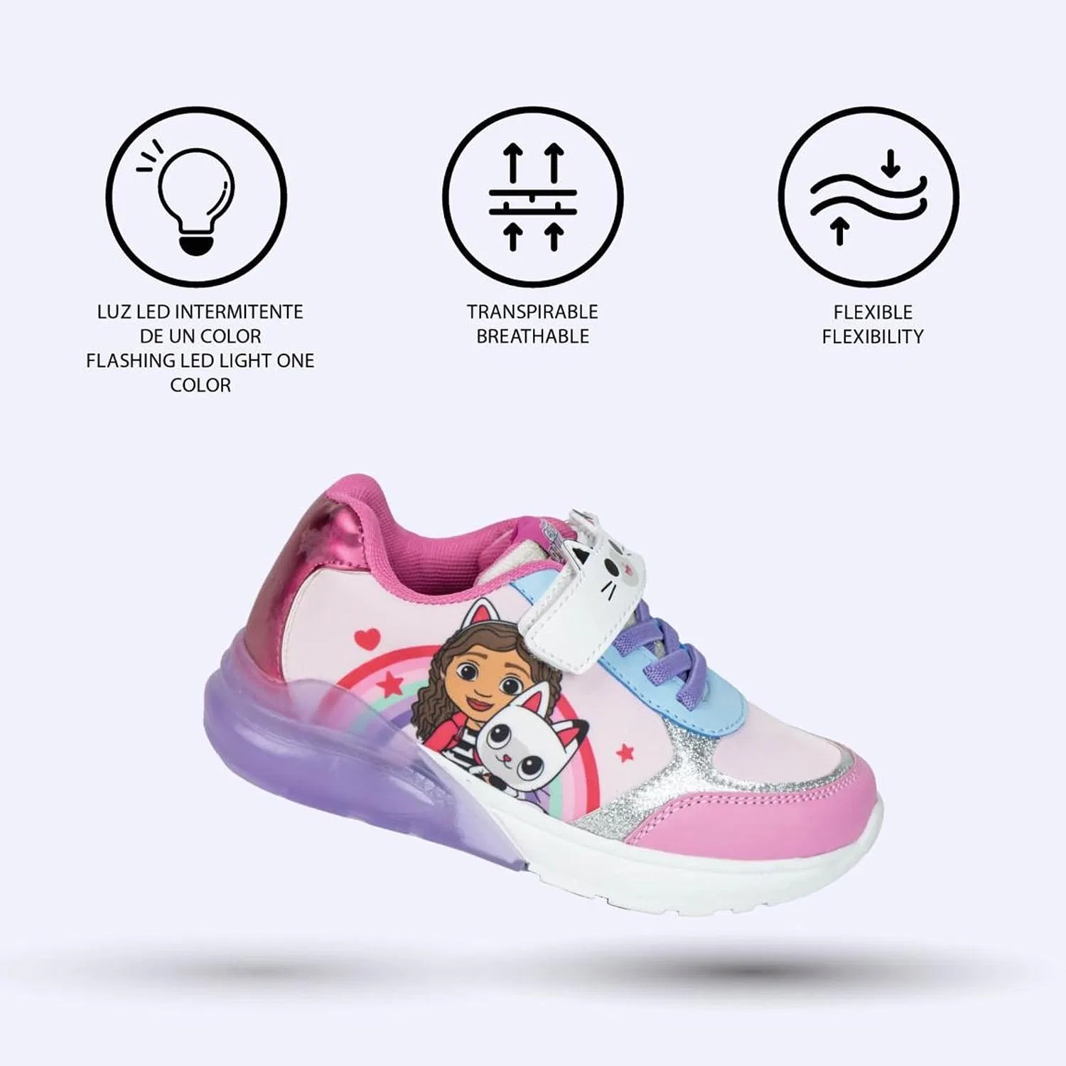 Детские кроссовки для девочек Flat Sneaker CERDÁ LIFE'S LITTLE MOMENTS, Pink — фото 3
