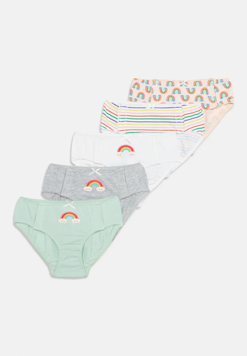 Адаптивный комплект из 5 трусов Friboo, Apricot/Light Pink