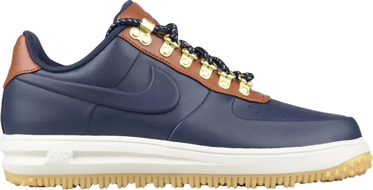 

Лимитированные кроссовки Nike Lunar Force 1 Duckboot Low 'Obsidian', синий, Серый, Лимитированные кроссовки Nike Lunar Force 1 Duckboot Low 'Obsidian', синий
