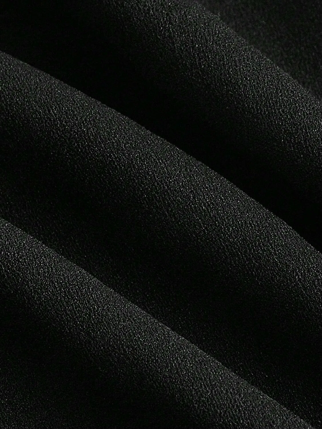 Женское платье A-силуэта с воланами и сетчатыми рукавами, Black — фото 4