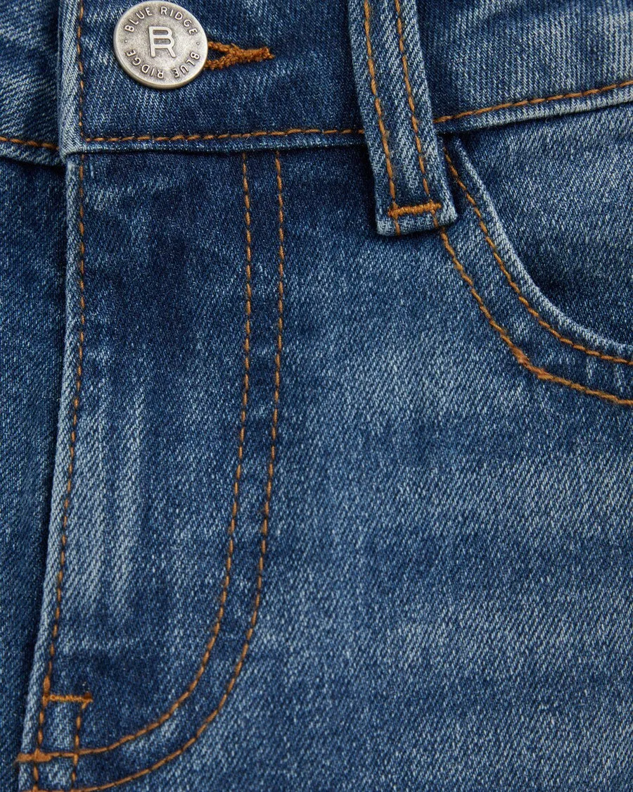 Джинсы WE Fashion Regular Jeans синего цвета — фото 4