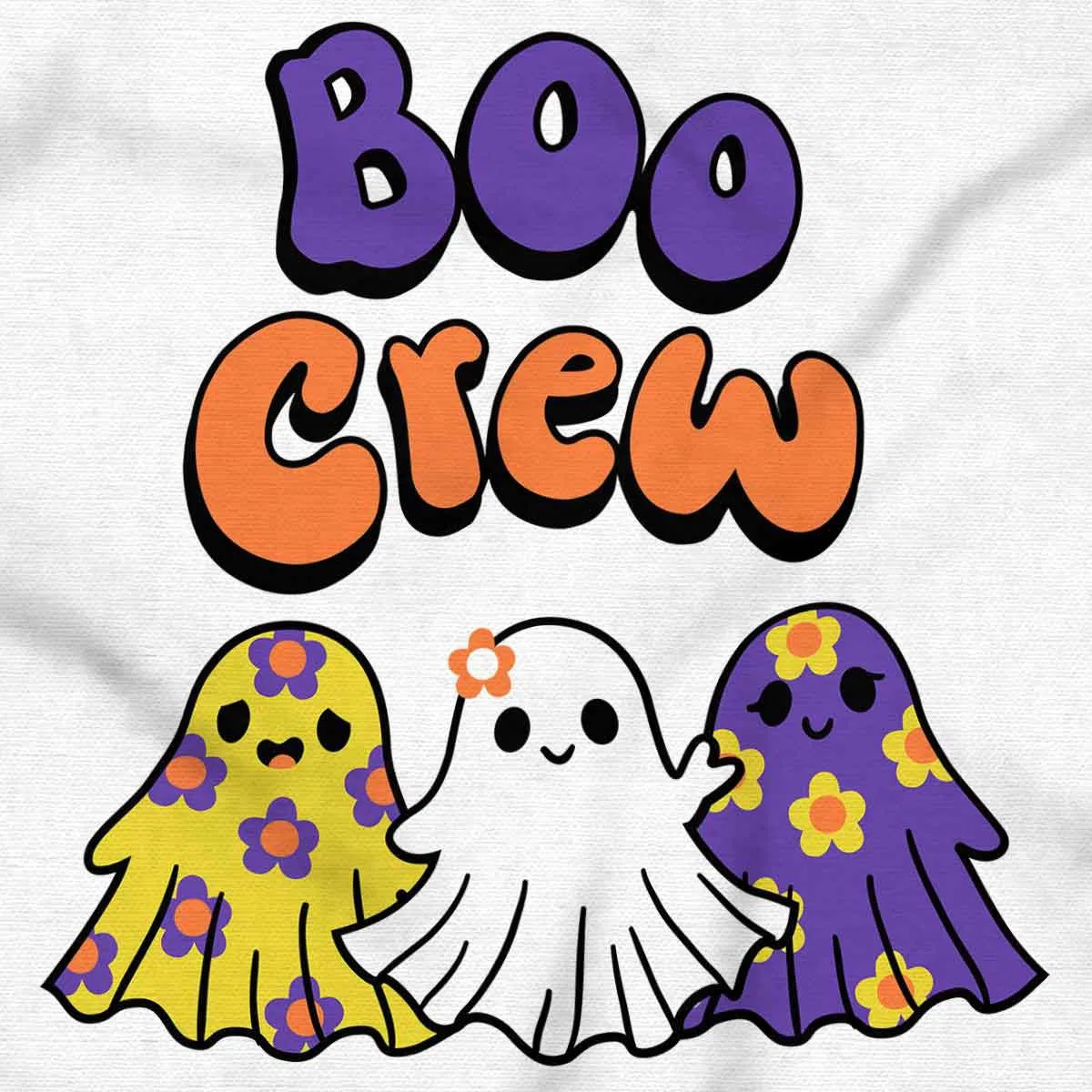 Детское боди с коротким рукавом Boo Crew Halloween Brisco Brands, White — фото 2