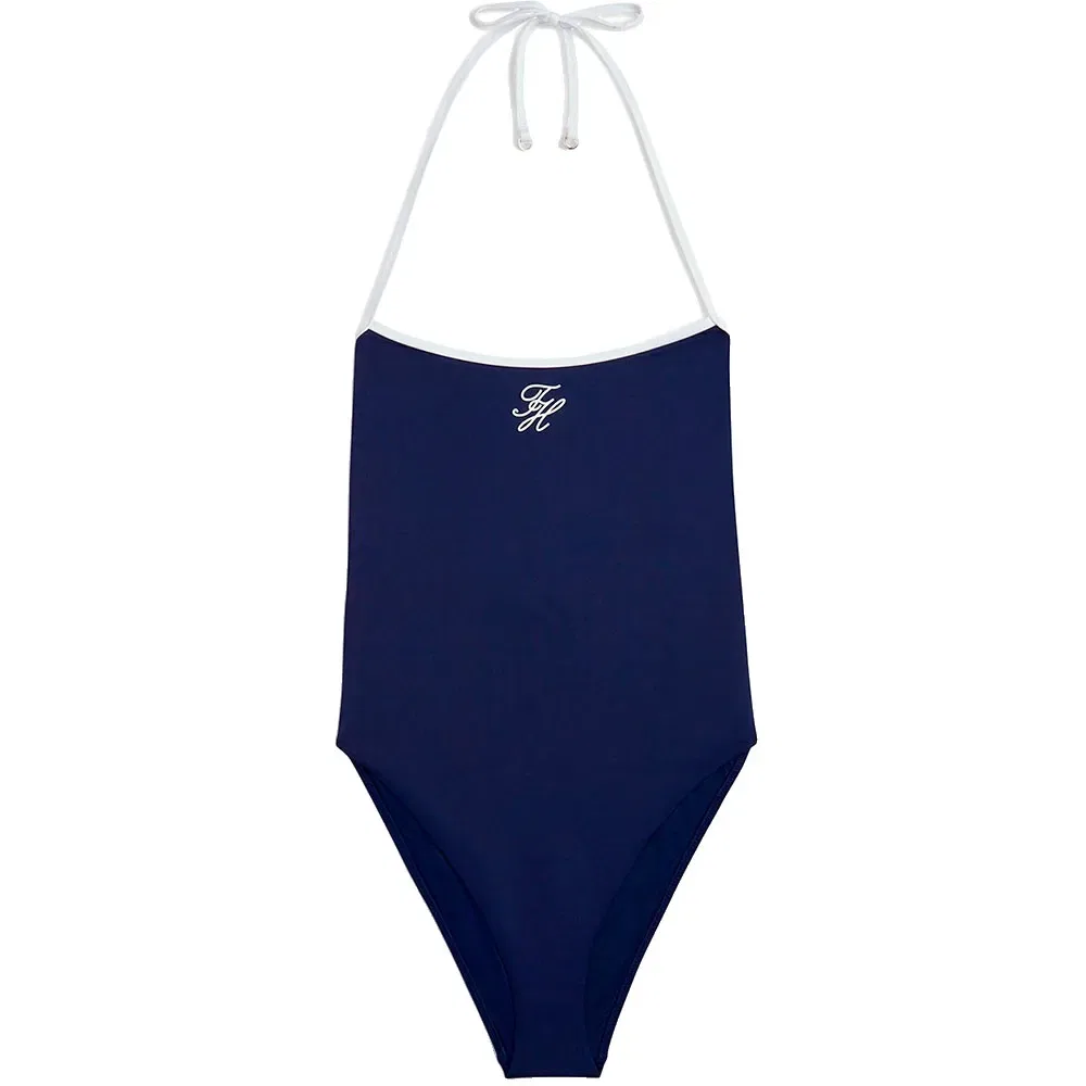 Купальник-бандо Halter Tommy Hilfiger, синий