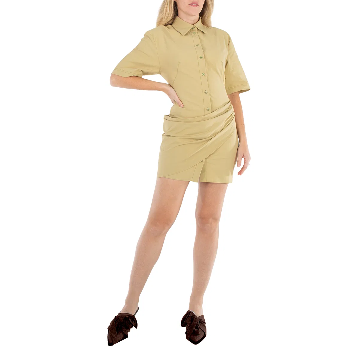 Платье-рубашка The Robe Shirt Dress Jacquemus, Light Khaki