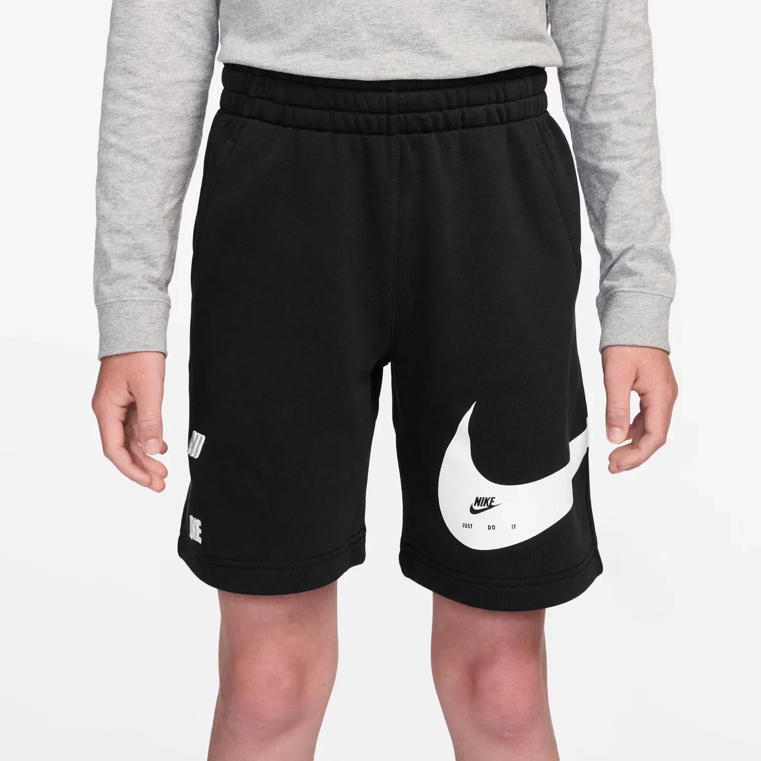 Детские шорты из футера с принтом Nike, Negro