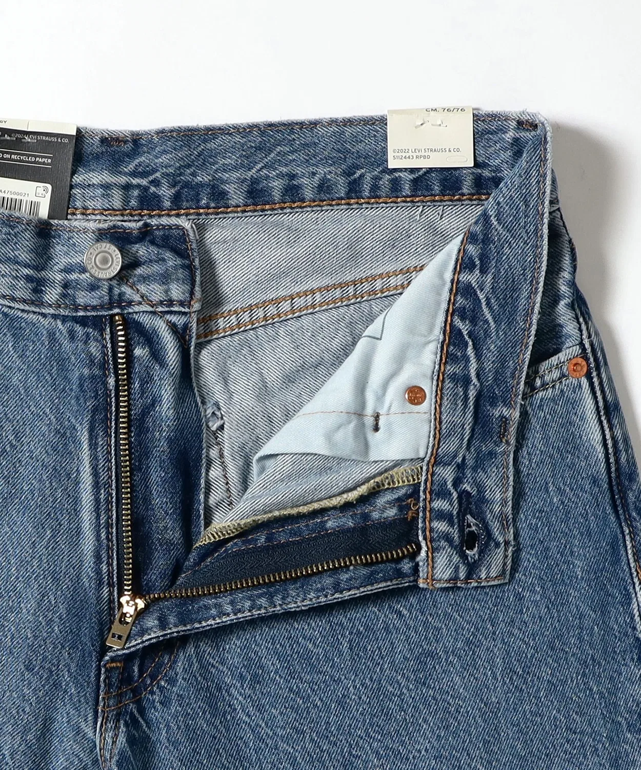 Мужские джинсы свободного кроя 578 Baggy Levi's, Blue — фото 4