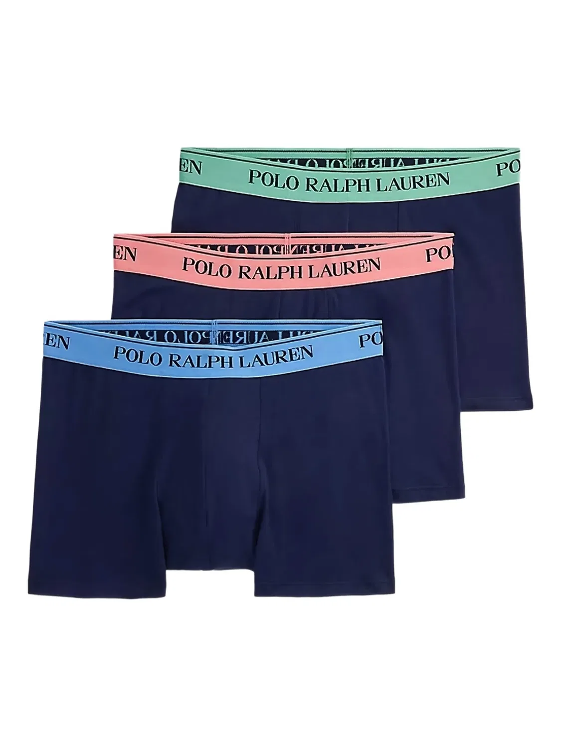 Трусы из эластичного хлопка, 3 шт. Polo Ralph Lauren, синий