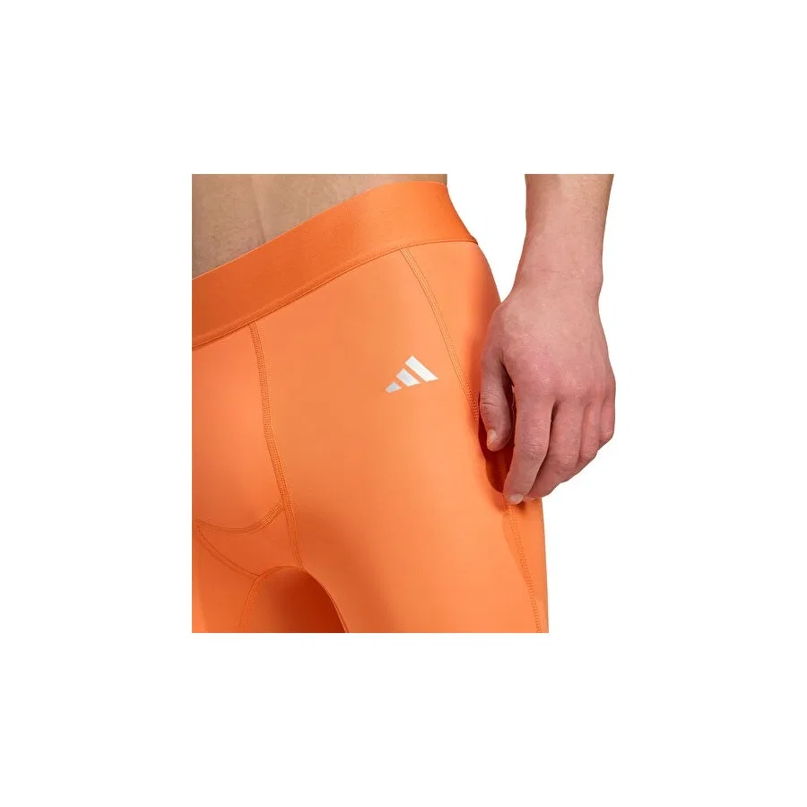 Спортивные тайтсы с длинным рукавом adidas Techfit Shrt Tight M, Оранжевый — фото 4