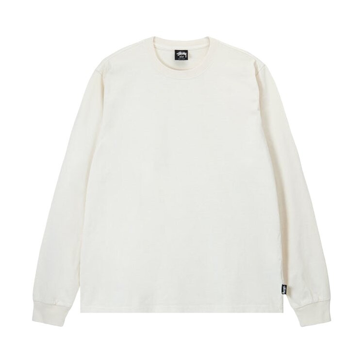 

Лонгслив Stussy Pigment Dyed Long-Sleeve Crew 'Natural', белый