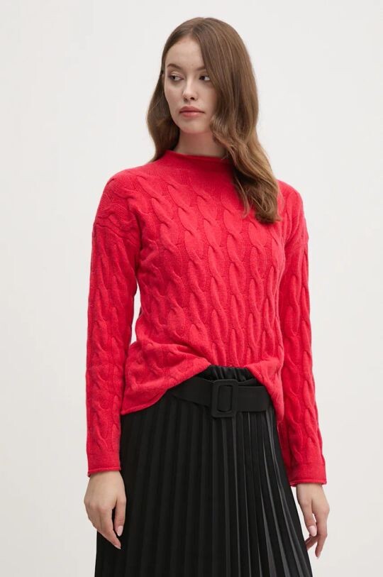 

Свитер из смесовой шерсти United Colors of Benetton, красный