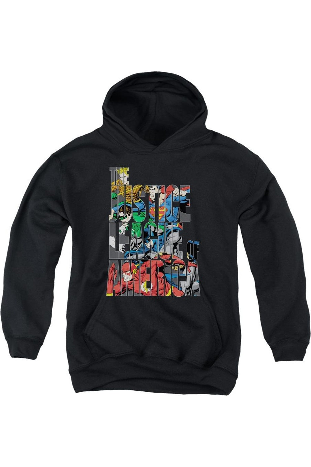 

Толстовка с капюшоном Justice League of America Lettered League для подростков Gildan