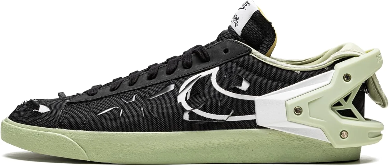 Мужские кроссовки Nike Blazer Low DO9373 001 Acronym Fashion - черные/оливковые, черный/оливковый — фото 2