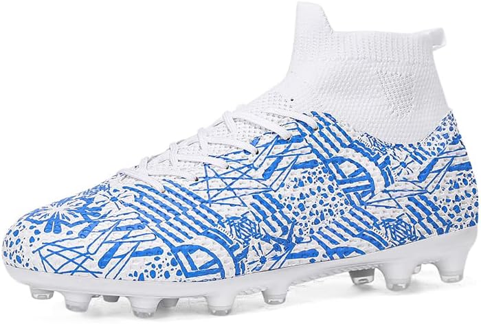 

Взрослые футбольные бутсы для мужчин, легкие футбольные кроссовки, дышащие профессиональные спортивные обувь для футбола Kouazaz, белый