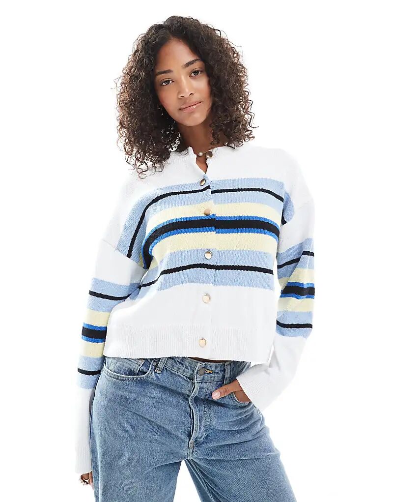 

Кардиган ASOS DESIGN в полоску, цвет: разноцветный