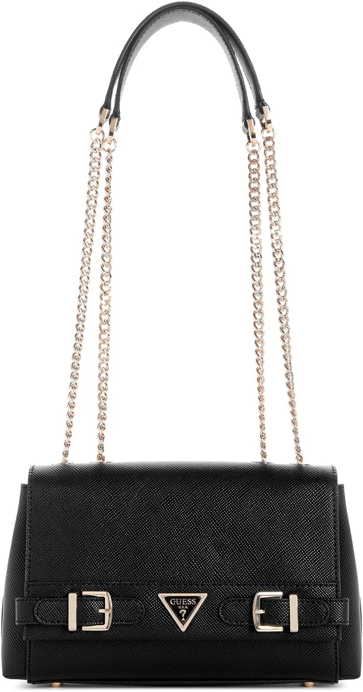 

Женская сумка-трансформер GUESS Levante с клапаном через плечо, Black
