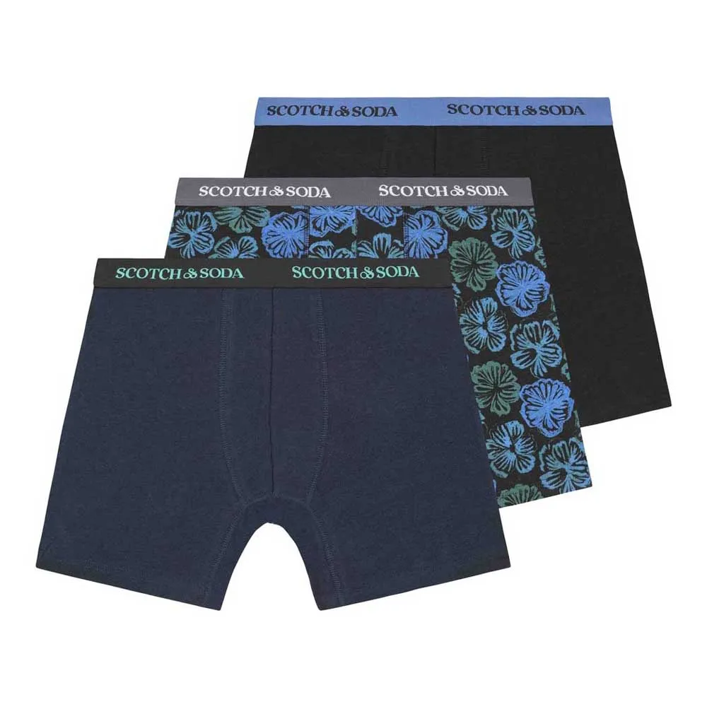 

Трусы-боксеры Scotch & Soda SSFA24M152028 3 units, синий