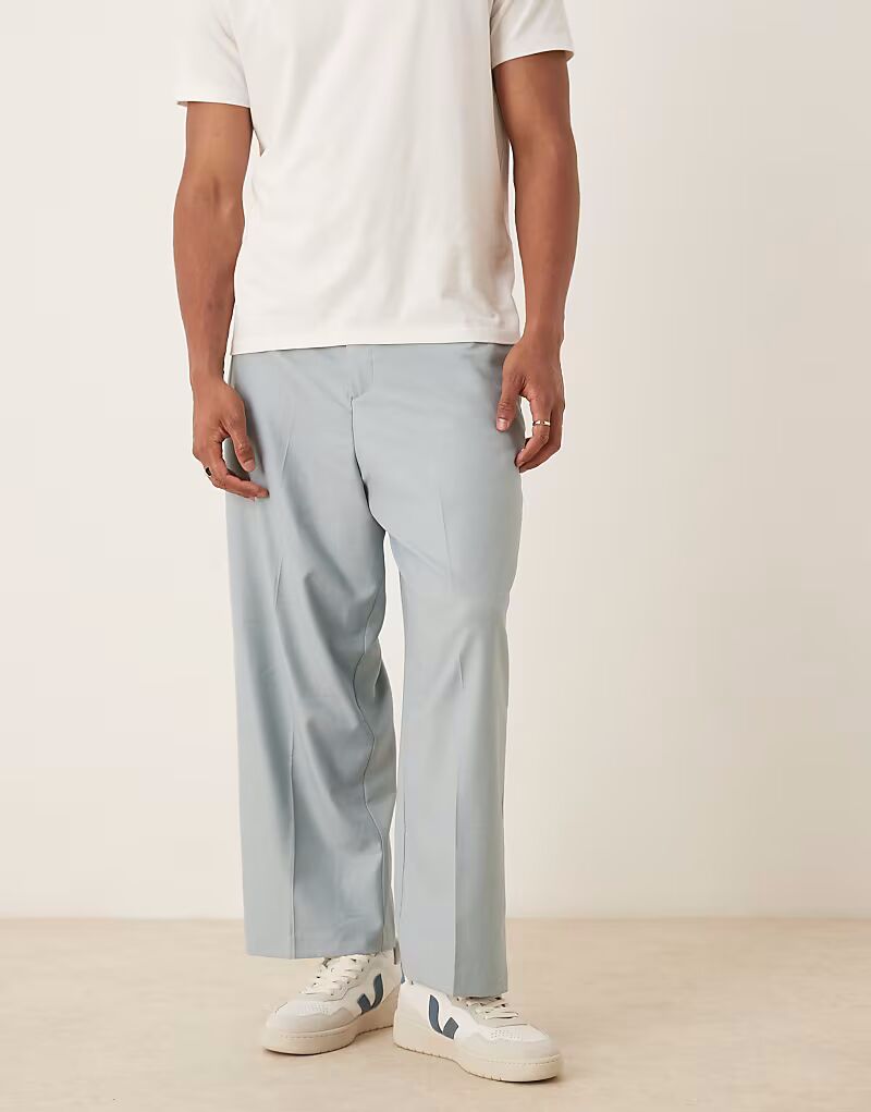 

Брюки-баллоны ASOS DESIGN светло-голубого цвета с застежкой-молнией