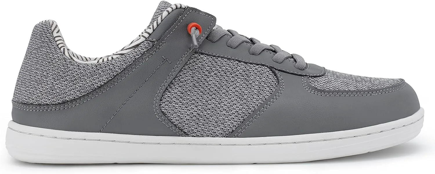 Мужские туфли Pulltop Barefoot с широкой носовой частью - минималистичные туфли-босоножки, кроссовки без каблука, слайпы для ходьбы, противоскользящие, серый — фото 2