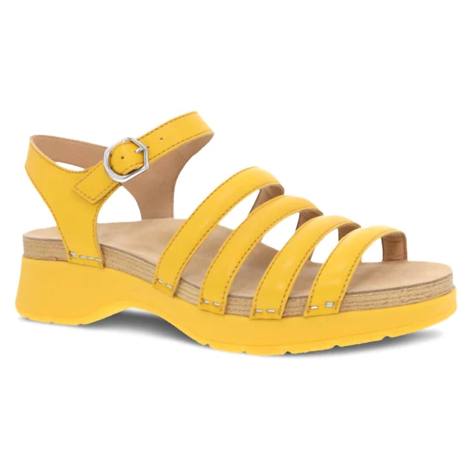 Женские сандалии Roxie Strappy Bright желтого цвета dansko