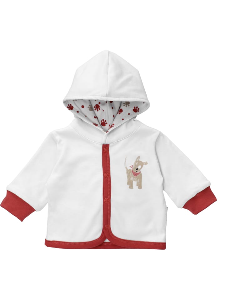 

Двусторонняя детская куртка Little Paw белого цвета Baby Sweets