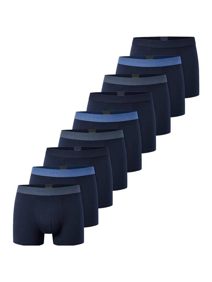 

Schiesser Ретро шорты/брюки из хлопка 95/5 темно-синего цвета