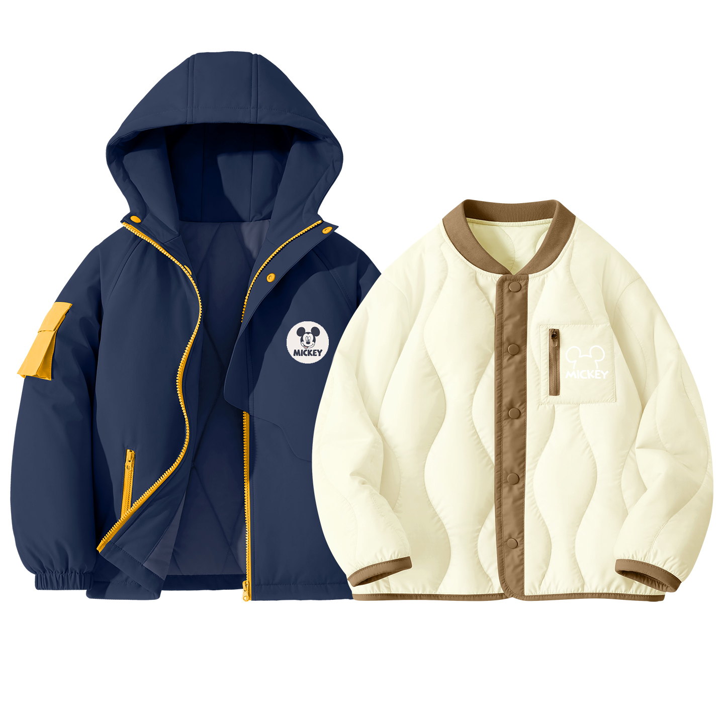 

Детский спортивный комплект Casual Sportswear 2 Piece Set Disney, [thickened and fleece-lined]dichi round hook-and-loop k темно-синий+thick board di lift k экрю