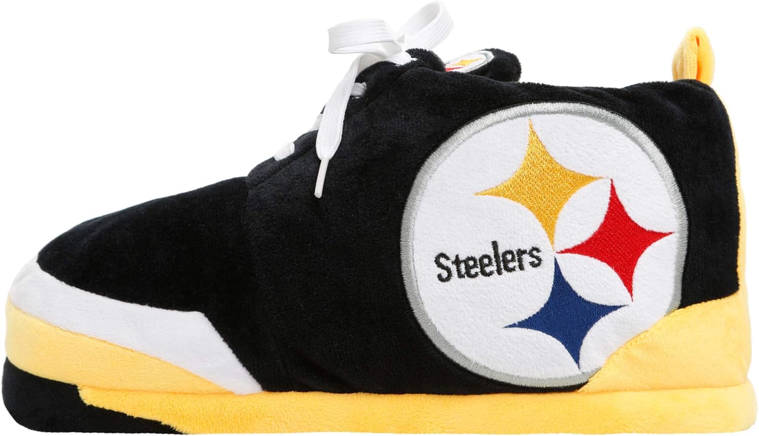 

Мужские плюшевые тапочки-кроссовки FOCO с логотипом команды НФЛ, Pittsburgh Steelers 9-10 Pittsburgh Steelers