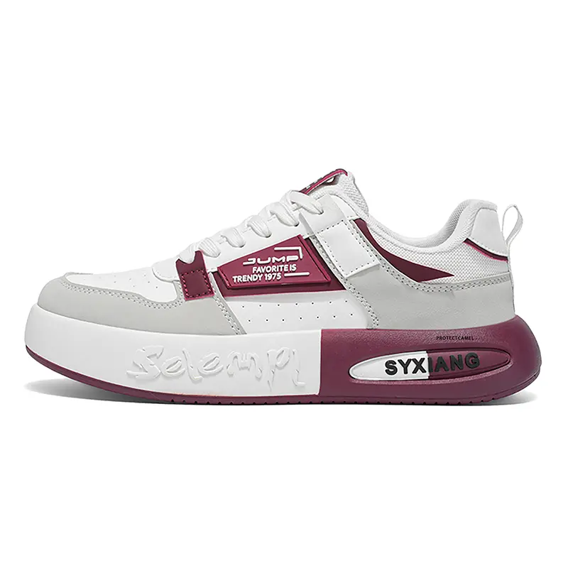 

Кроссовки Shock Absorbers Abrasion Resistant Rebound Thermal Support Low Top Kids Lifestyle Shoes Teenagers PROTECTCAMEL, белый/красный