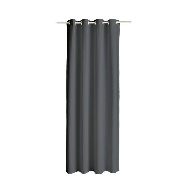 

Штора с люверсами Today Essential, 140x1x260 см, серый