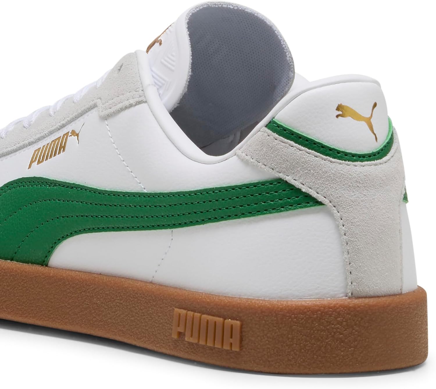 Мужские кроссовки Puma Club II Era, белый/зеленый/коричневый/светло-коричневый — фото 3