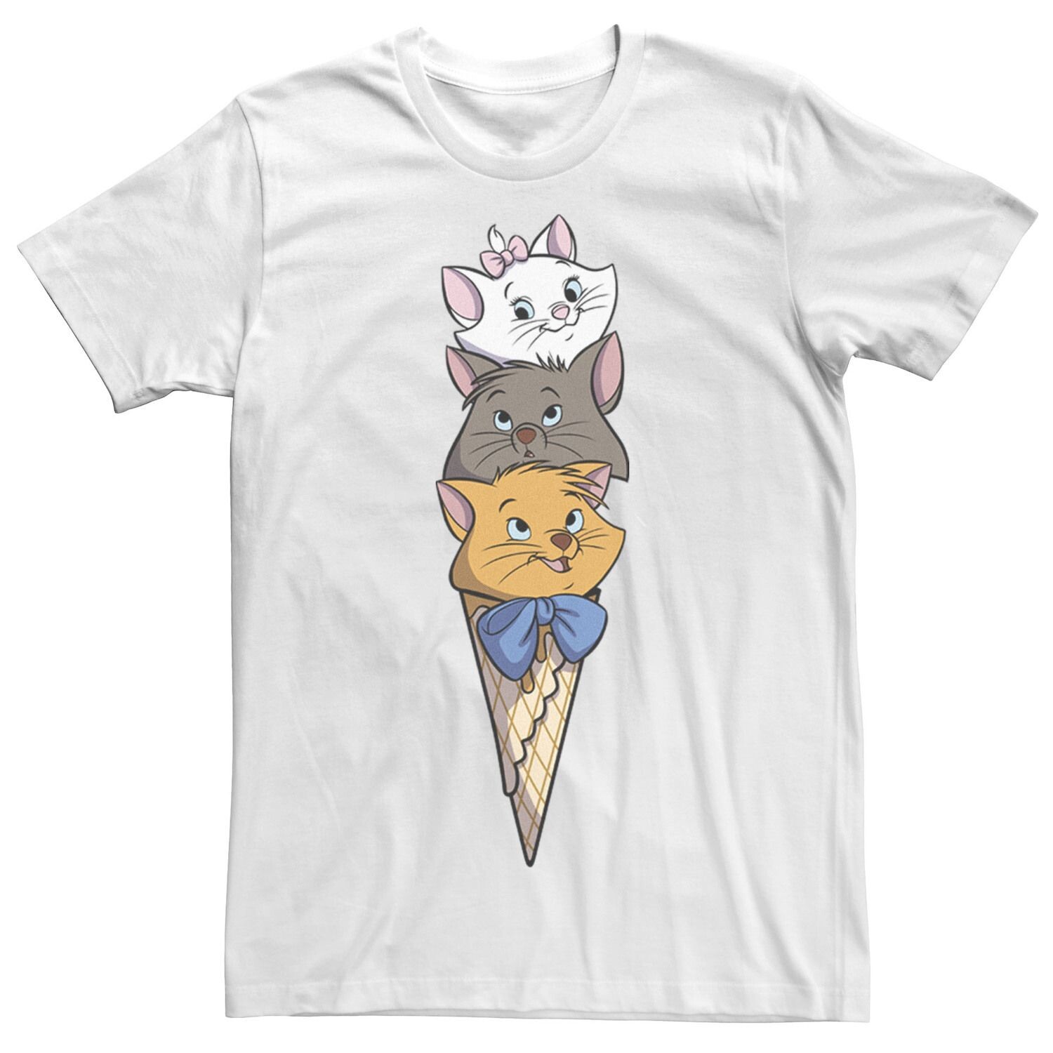 

Мужская футболка The Aristocats Kitten Ice Cream Stack Licensed Character