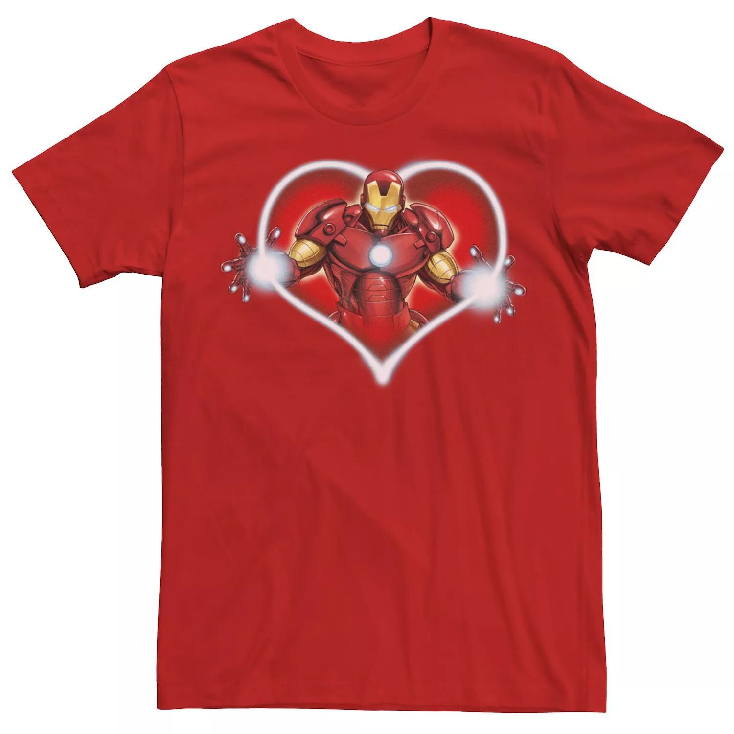 

Мужская футболка Marvel Iron Man Arc Reactor Heart с портретом Licensed Character