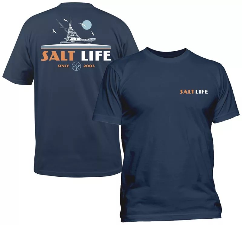 

Мужская футболка Salt Life A Day In The Life, цвет WASHED NAVY