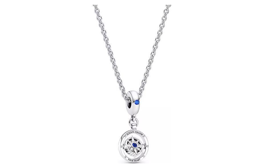 

Pandora 925 Sterling Silver Diamond Copper-Silver Alloy ожерелье женское серебро