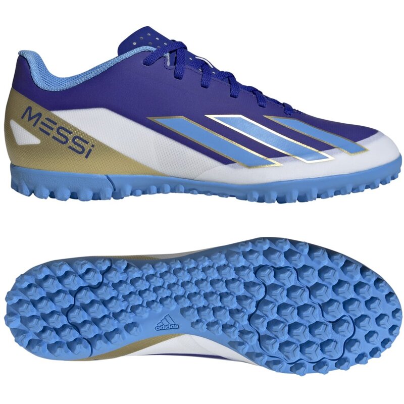 Футбольные бутсы для хард-корта x crazyfast messi club tf Adidas, мультиколор — фото 4
