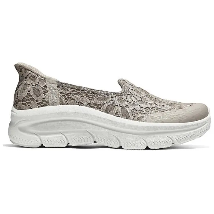 Современные удобные женские повседневные туфли женские серо-коричневые Skechers — фото 2