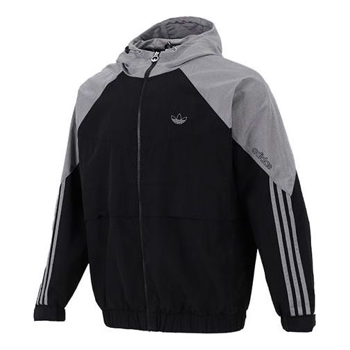 

Куртка Men's adidas originals Contrasting Colors Raglan Sleeve Woven Hooded Jacket Black