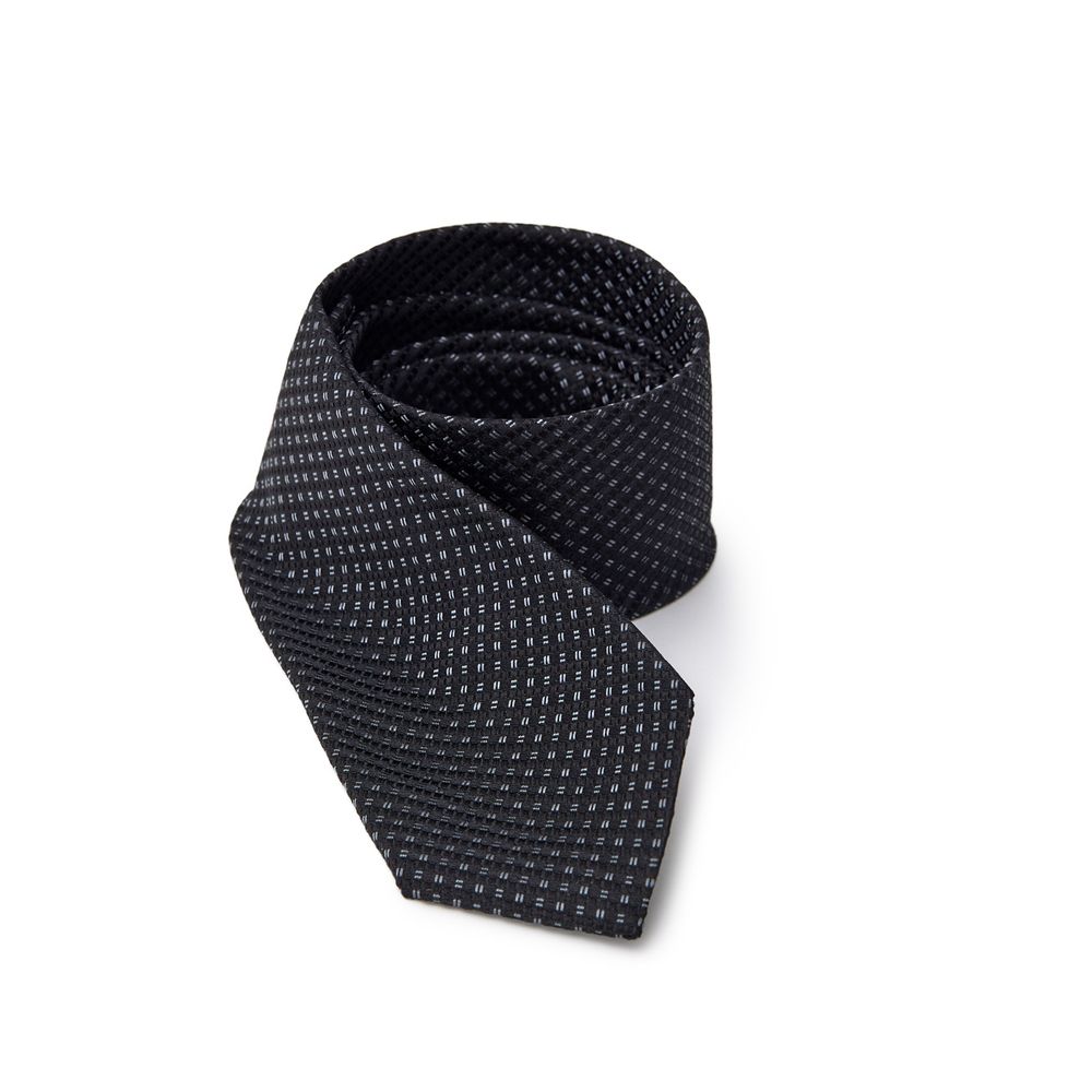 

Черный шелковый галстук Jil Sander, Black