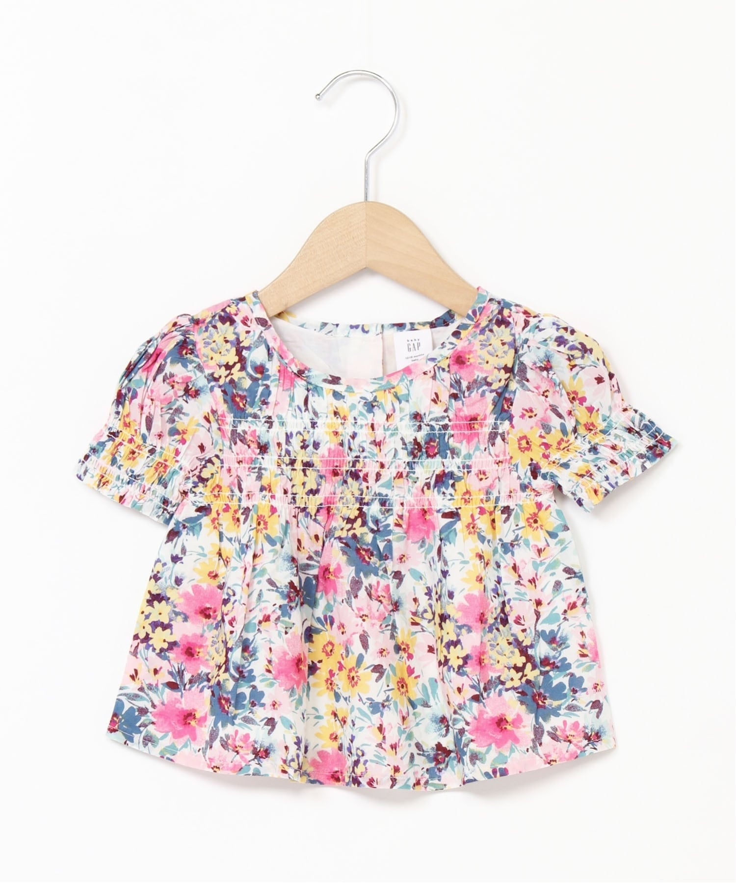 Топ с цветочным принтом и сборками (для малышей) Gap, FLORAL_PRINT — фото 3