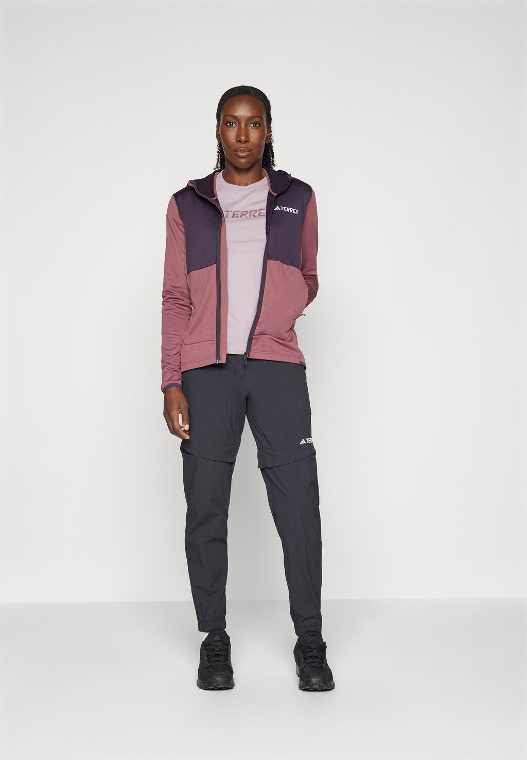 

Флисовая куртка XPERIOR LIGHT HOODED JACKED adidas, Бургундия