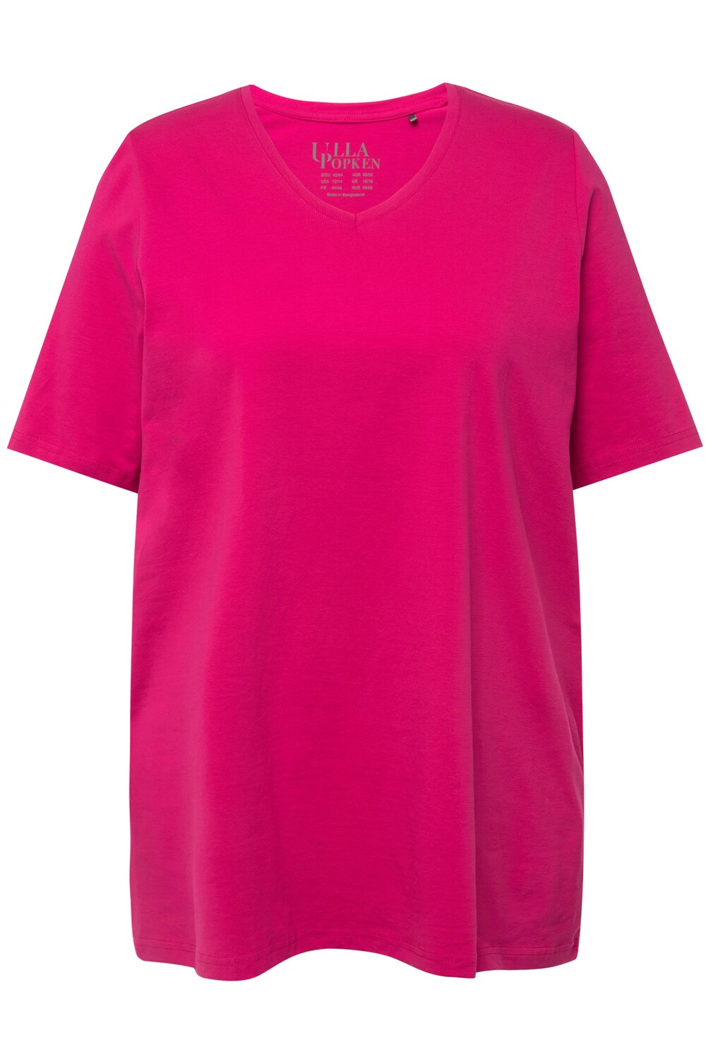 

Футболка Ulla Popken, цвет fuchsia pink