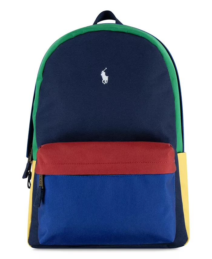 

Детский цветной рюкзак Polo Ralph Lauren, серый