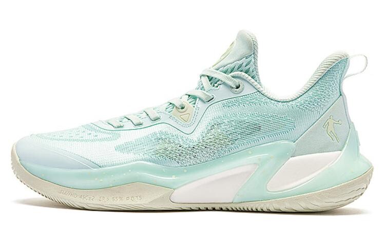 

Баскетбольные кроссовки Wind Blade 4 Generation Basketball Shoes Men Low-Top Water-waved/celadon Color Qiaodan, цвет Water-waved/celadon color