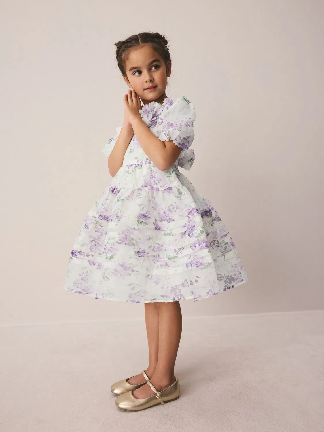 Платье с принтом Polly Laura Ashley, Purple — фото 2