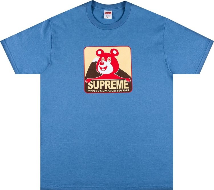 

Футболка Supreme Bear Tee 'Dusty Light Royal', синий